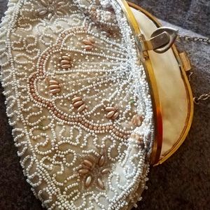 Antique vintage beaded purse